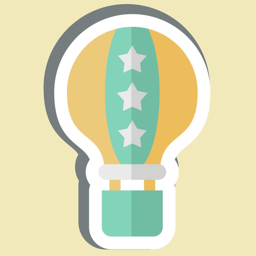 Sticker America Air Ballon. related to America symbol. simple design illustration vector