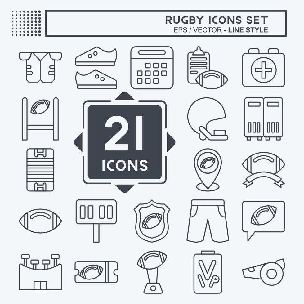 Icon Set Home. related to Sports symbol. line style. simple design illustration vector