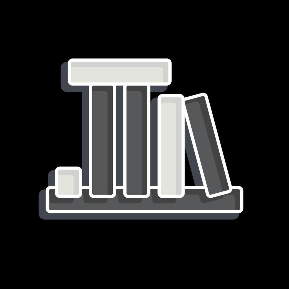 Icon land Mark. related to America symbol. glossy style. simple design illustration vector