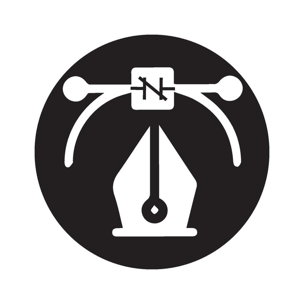 logo icon pen tool vectors illustration symbol design
