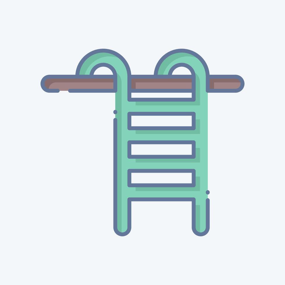 Icon Swimming pooll. related to America symbol. doodle style. simple design illustration vector