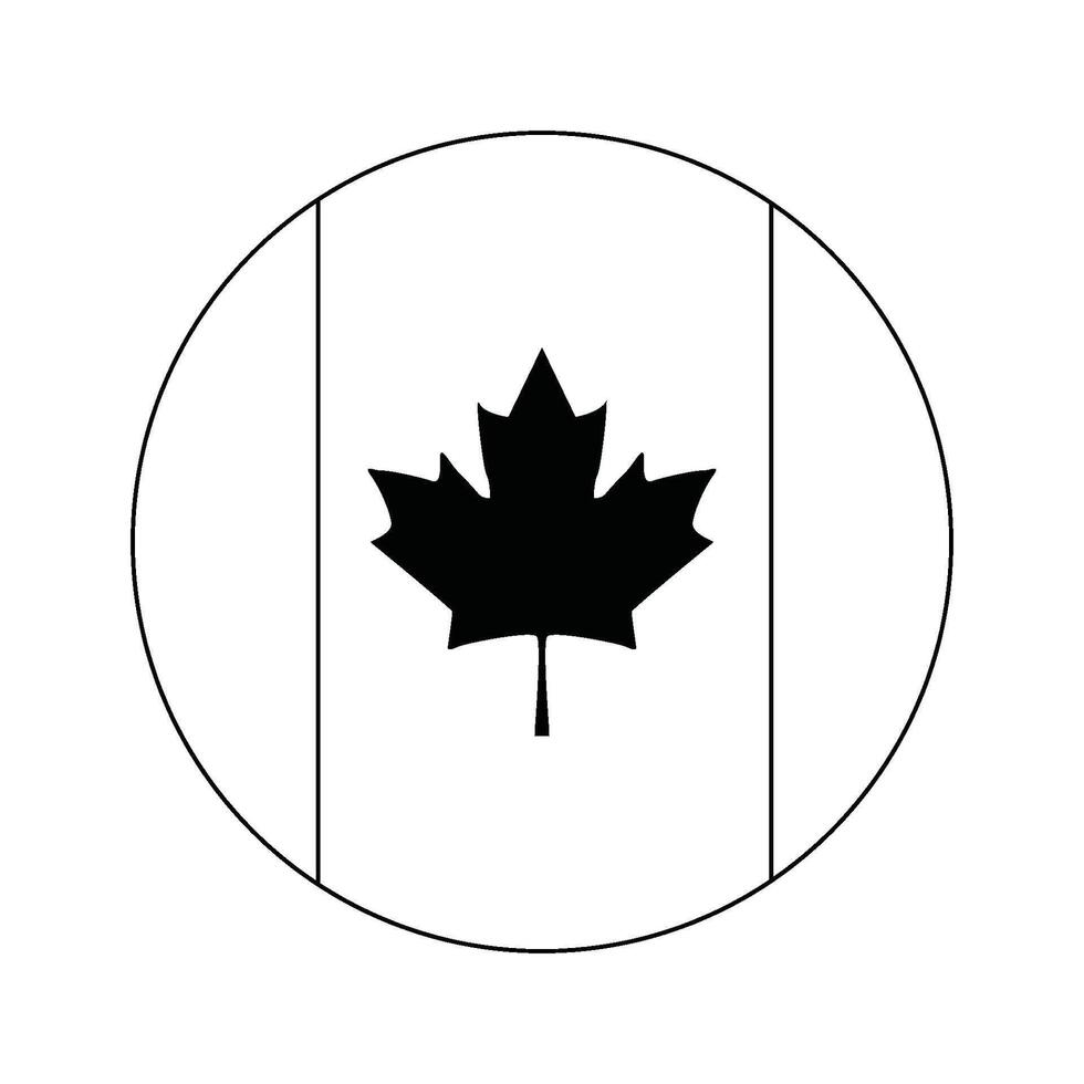 canada country flag icon illustration symbol design vector