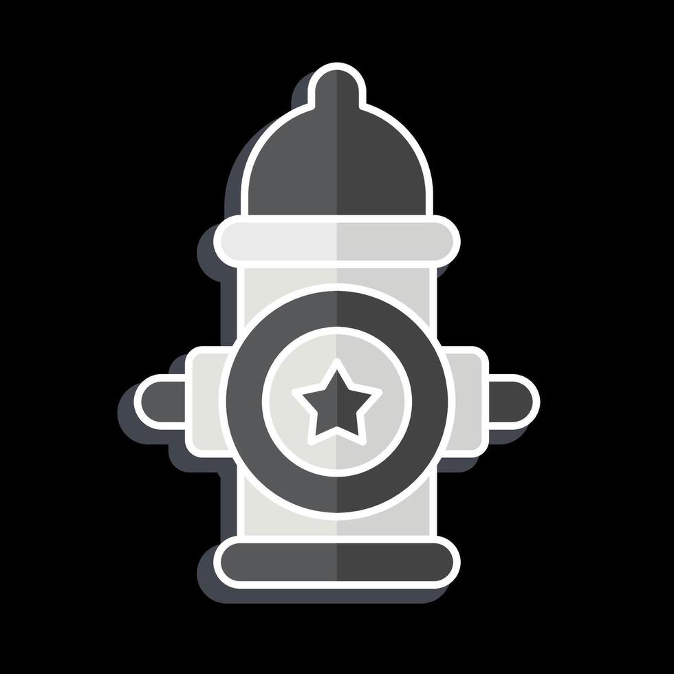 Icon America Water Page. related to America symbol. glossy style. simple design illustration vector