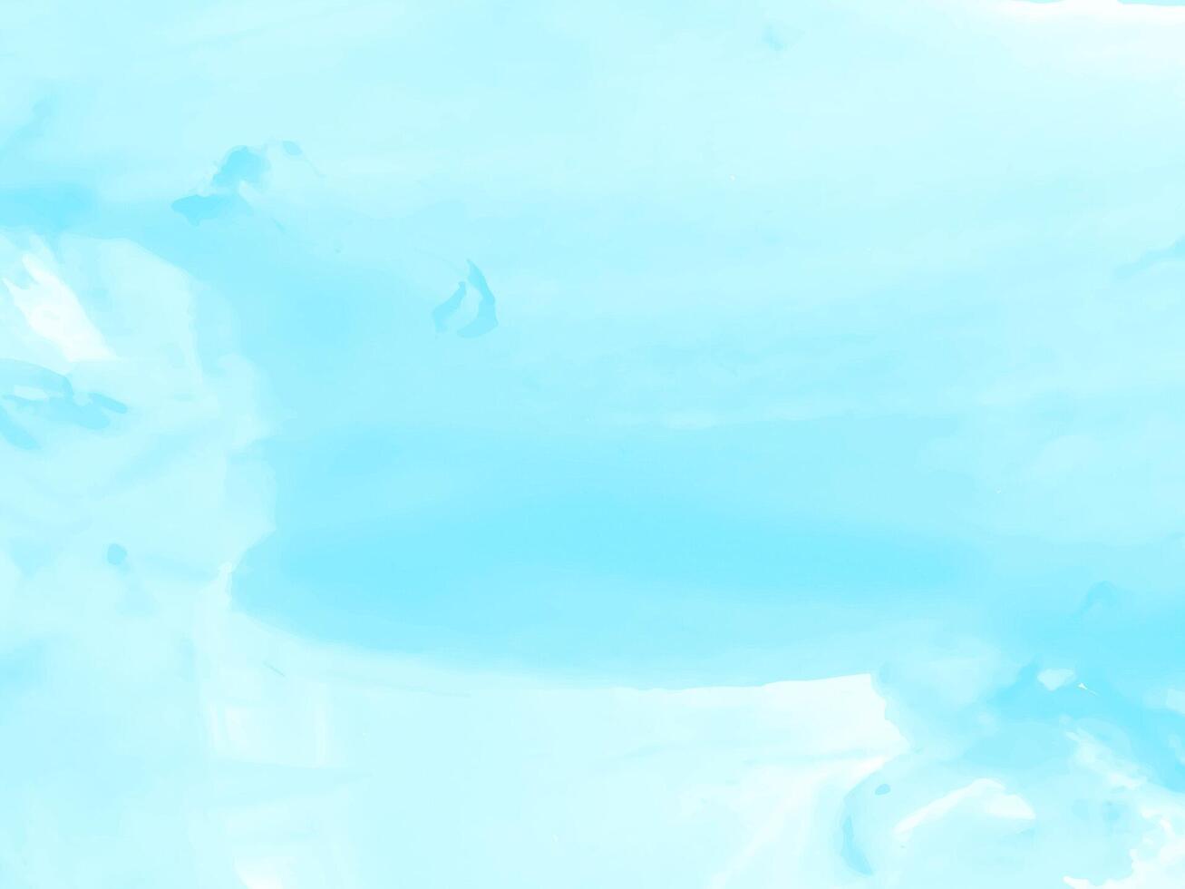 Soft blue color watercolor texture background vector