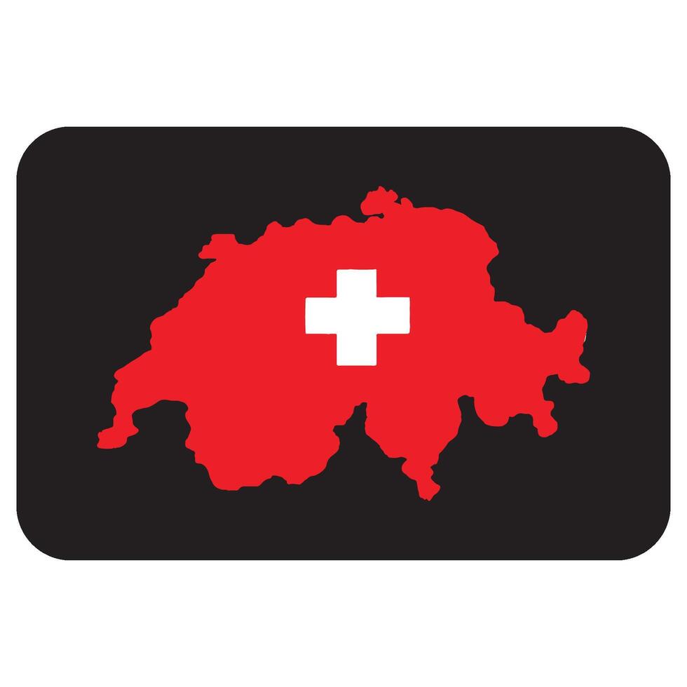 vectors illustration icon map country of Switzerland symbol design