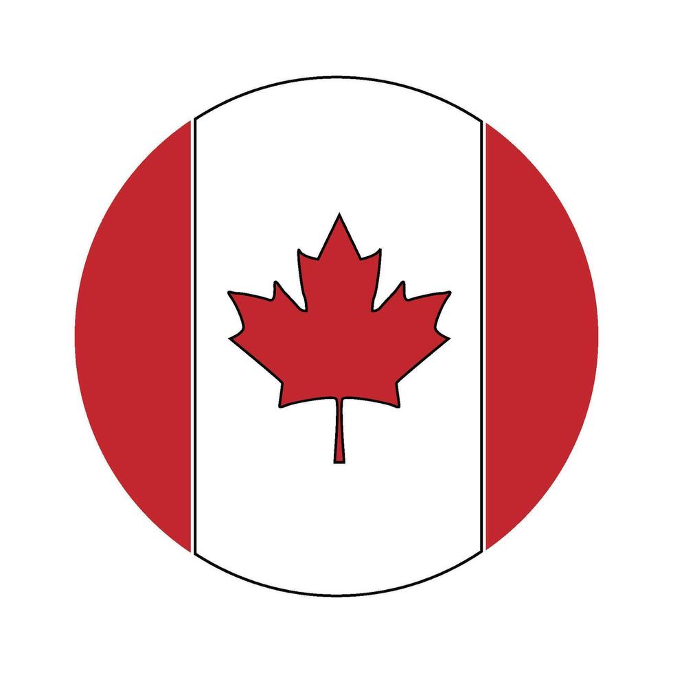 canada country flag icon illustration symbol design vector