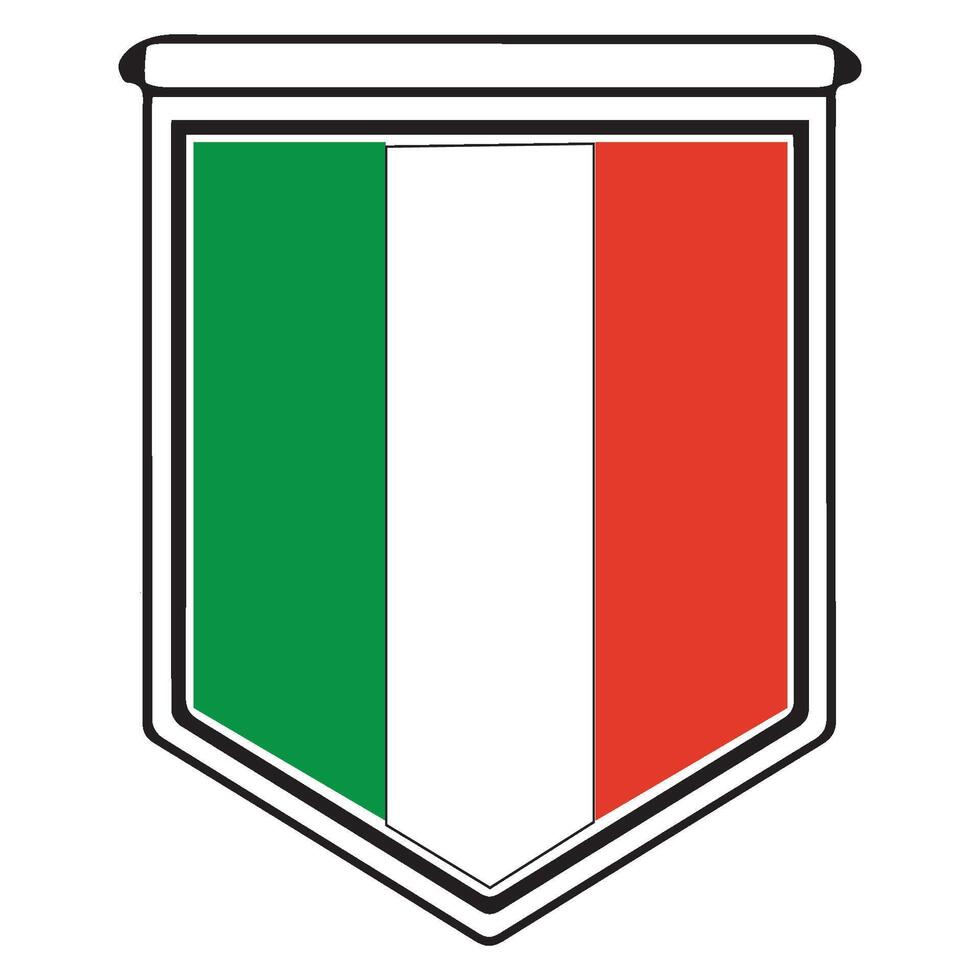 vectors illustration of the Italian flag icon