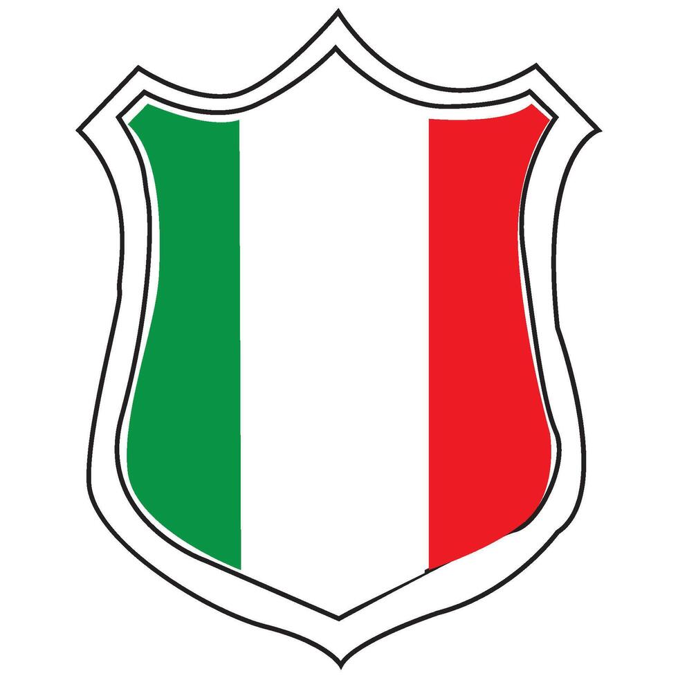 vectors illustration of the Italian flag icon