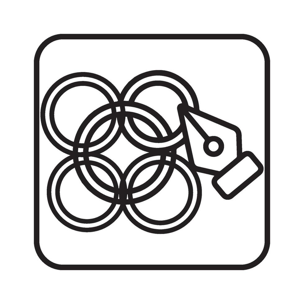 logo icon pen tool vectors illustration symbol design