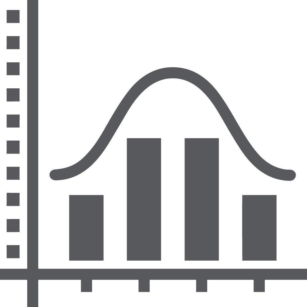Chart icon symbol image for data statistic analysis illustration vector