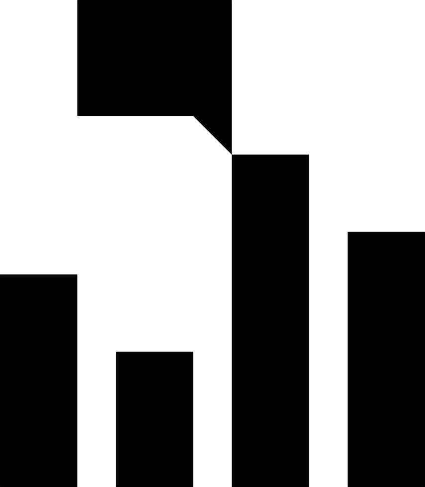 Chart icon symbol image for data statistic analysis illustration vector