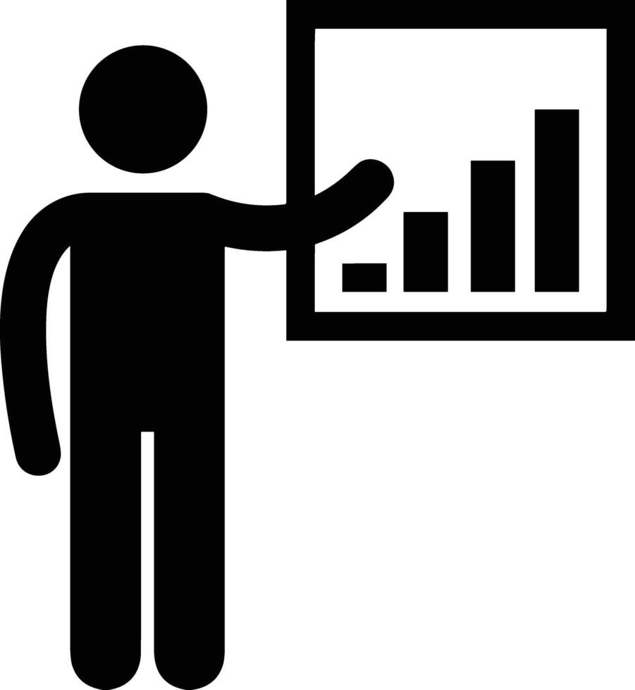Chart icon symbol image for data statistic analysis illustration vector