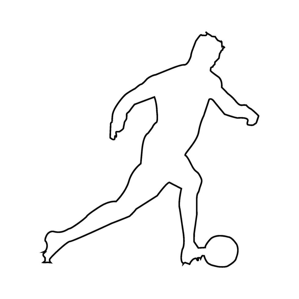 person kicking ball icon illustration symbol design vector