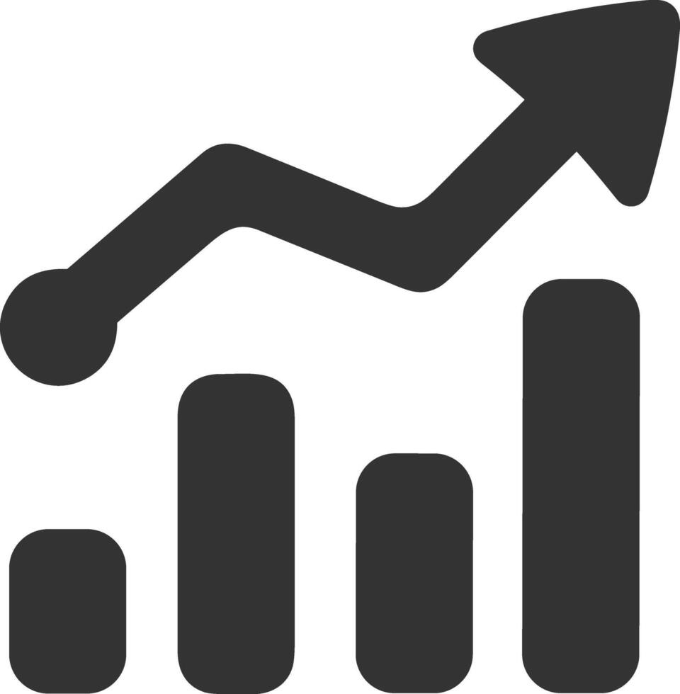 Chart icon symbol image for data statistic analysis illustration vector