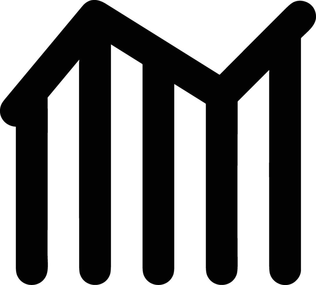 Chart icon symbol image for data statistic analysis illustration vector