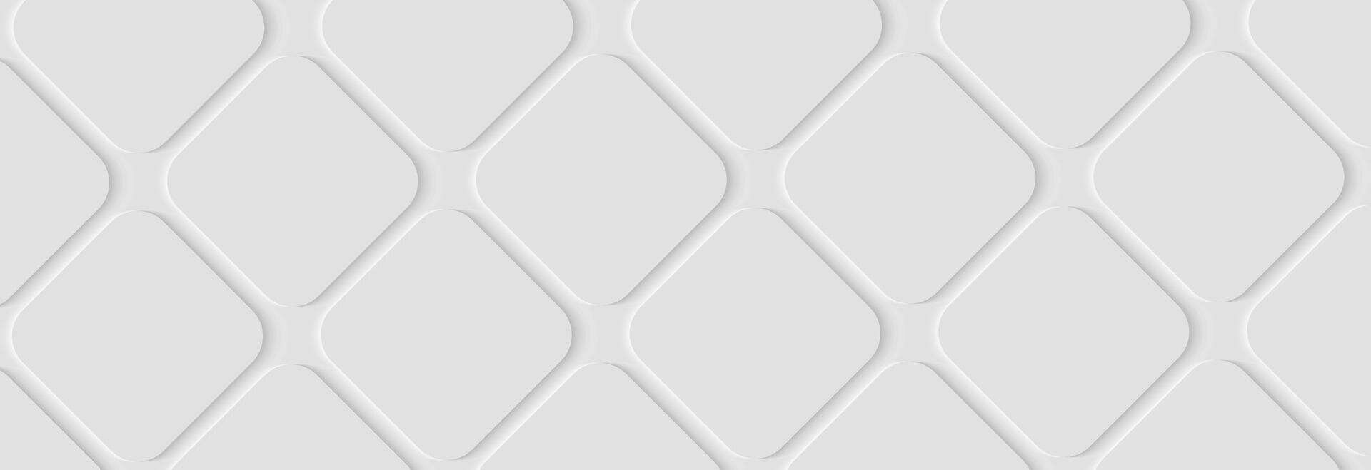 Modern abstract white square shape background. Elegant geometric shape pattern with light shadow. Suit for wallpaper, cover, poster, banner, brochure, presentation, website, flyer vector