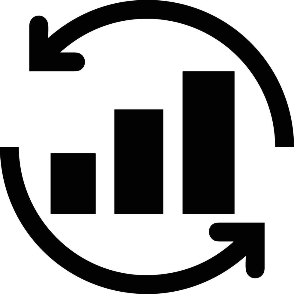 Chart icon symbol image for data statistic analysis illustration vector