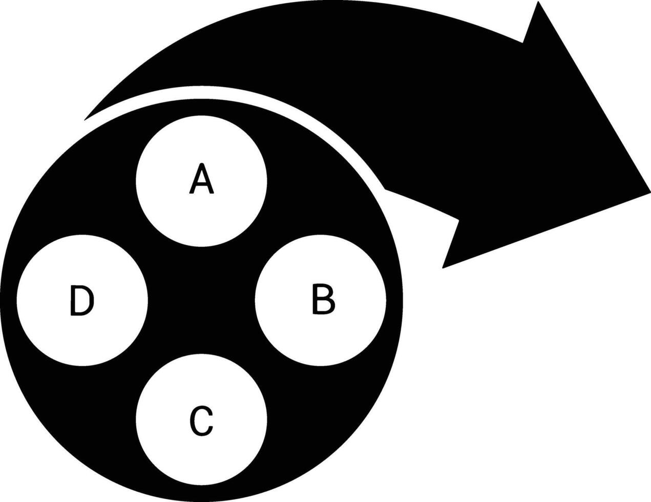 Chart icon symbol image for data statistic analysis illustration vector