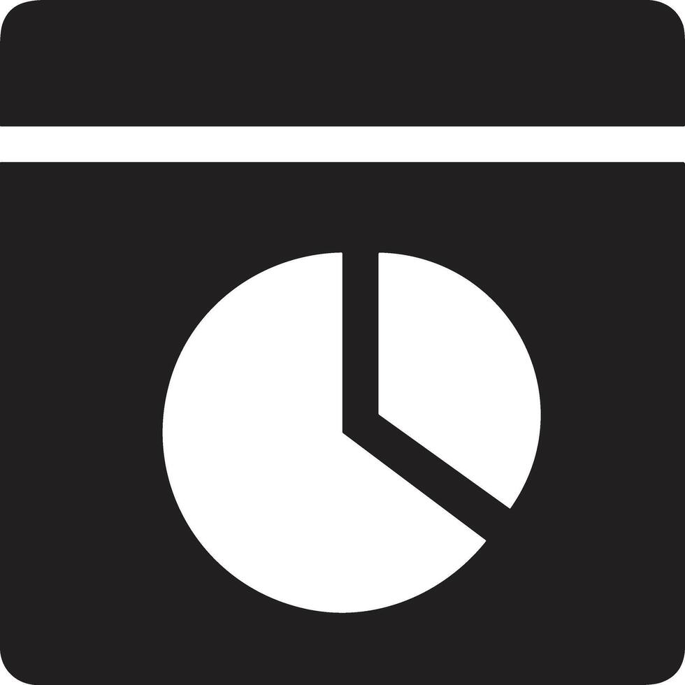 Chart icon symbol image for data statistic analysis illustration vector