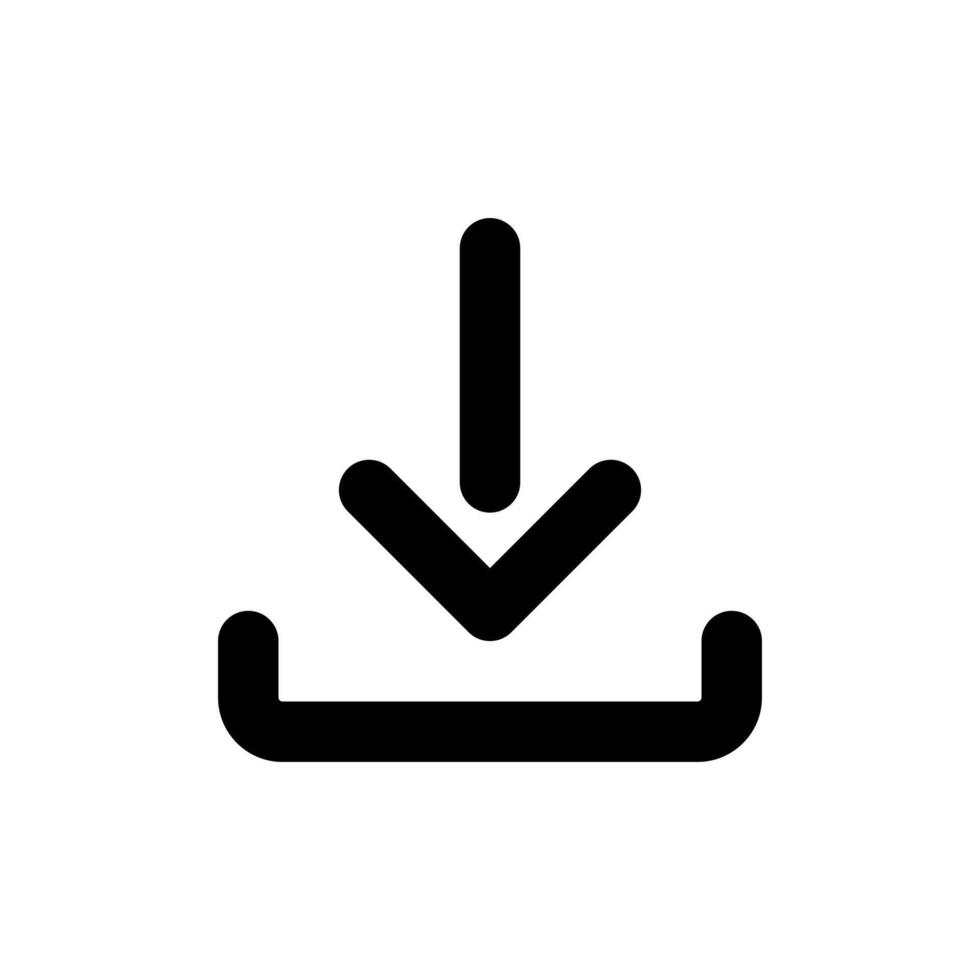 Download outline style icon in black, isolated on white background. minimalistic symbol illustration for app, graphic design, infographic, web site, ui vector
