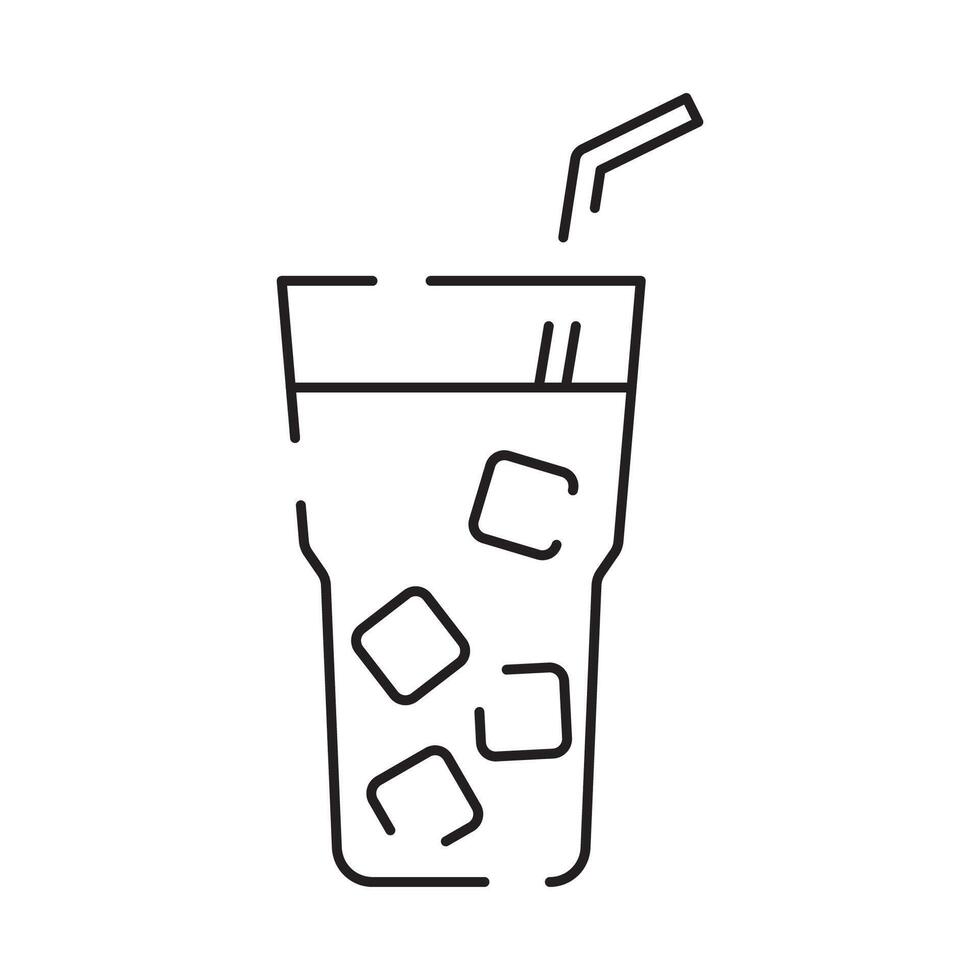 Line icon of summer and beach. Outline symbol summer vacation vector