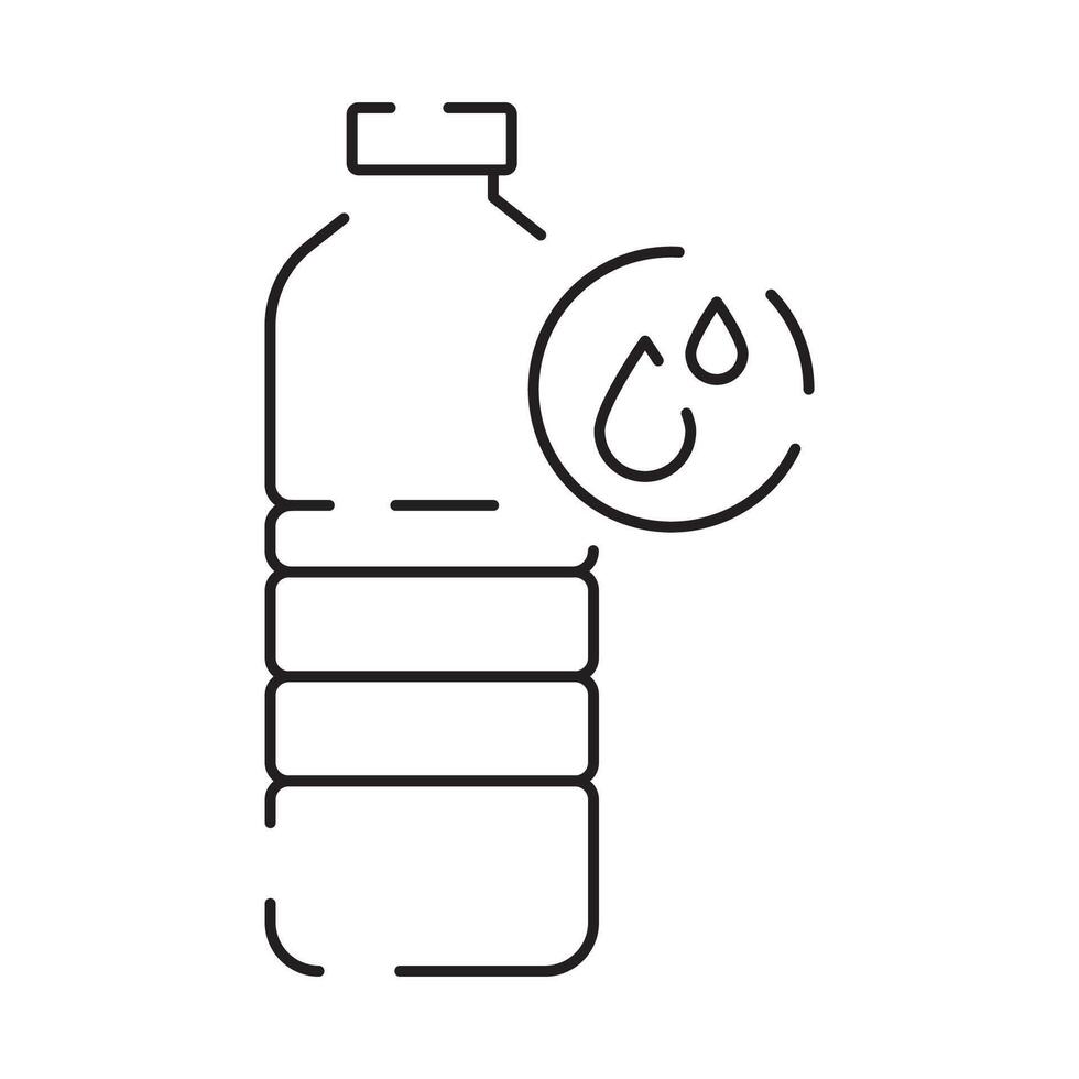 Line icon of summer and beach. Outline symbol summer vacation vector