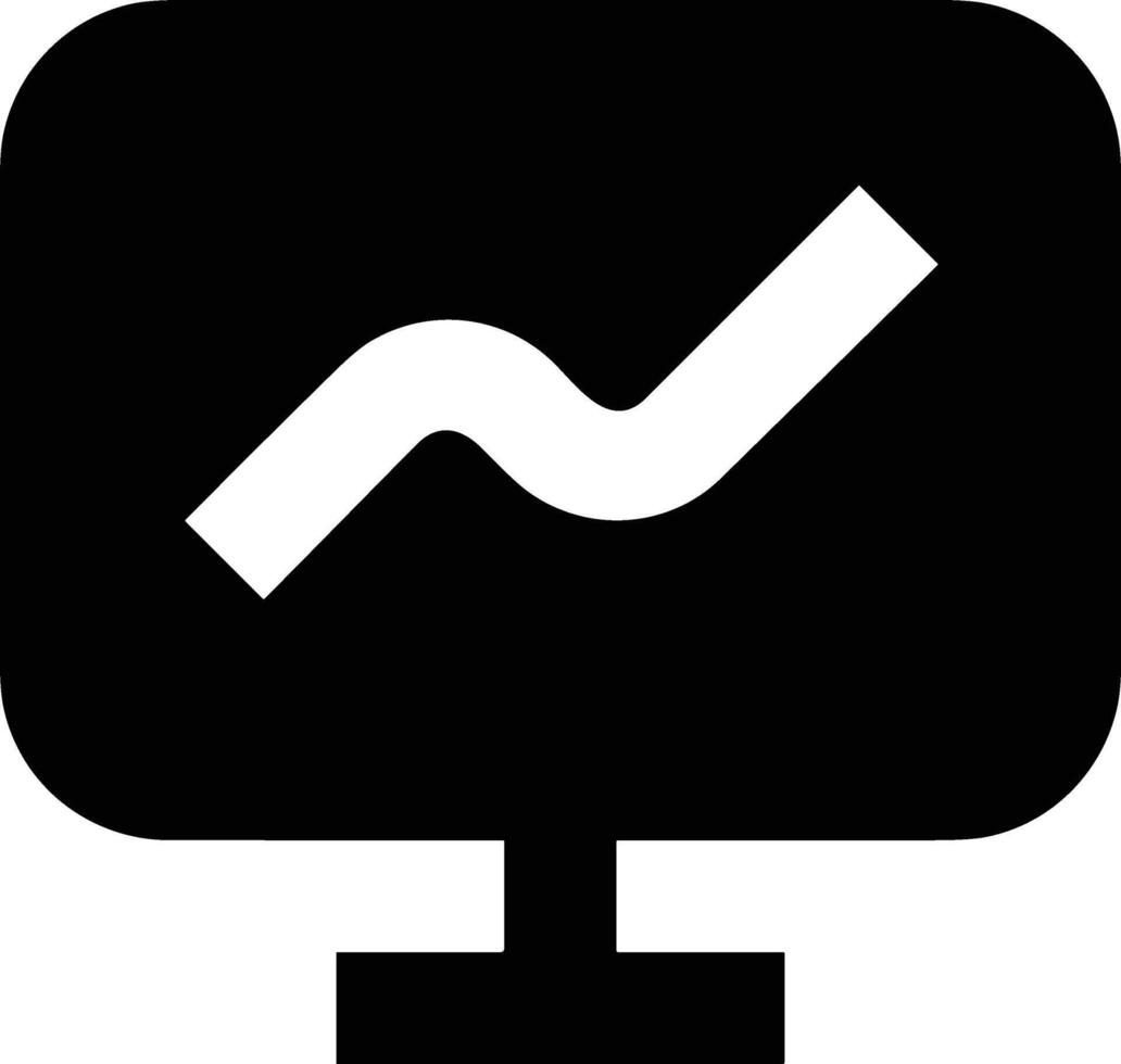 Chart icon symbol image for data statistic analysis illustration vector