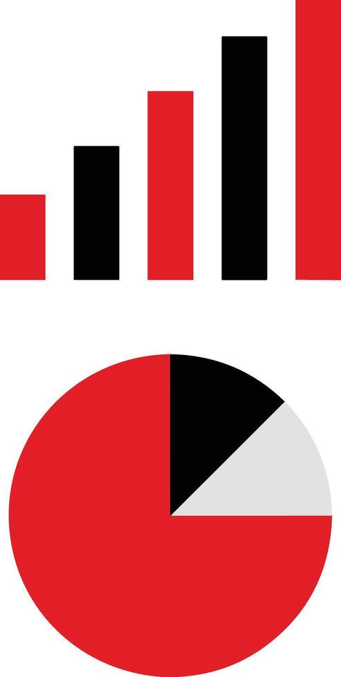 Chart icon symbol image for data statistic analysis illustration vector
