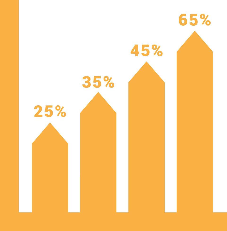 Chart icon symbol image for data statistic analysis illustration vector