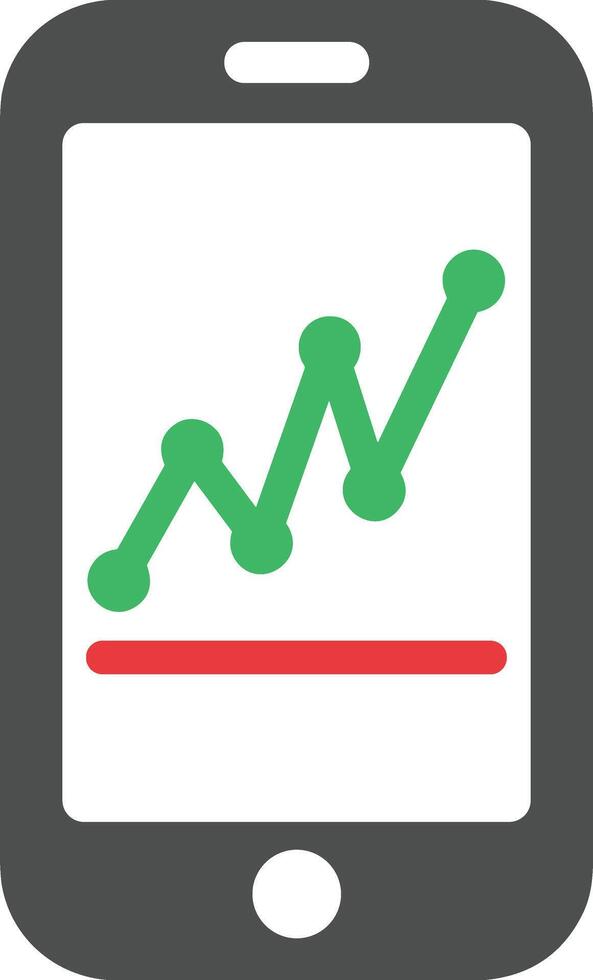 Chart icon symbol image for data statistic analysis illustration vector