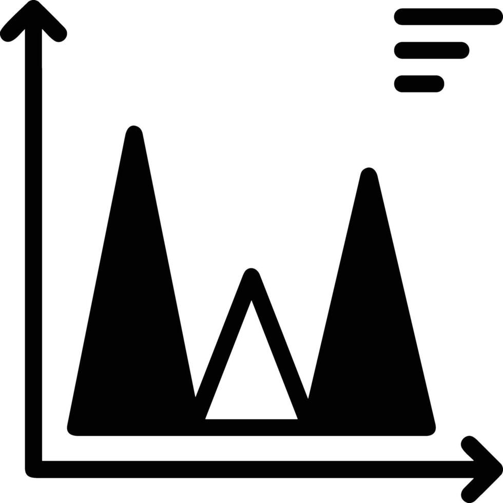 Chart icon symbol image for data statistic analysis illustration vector