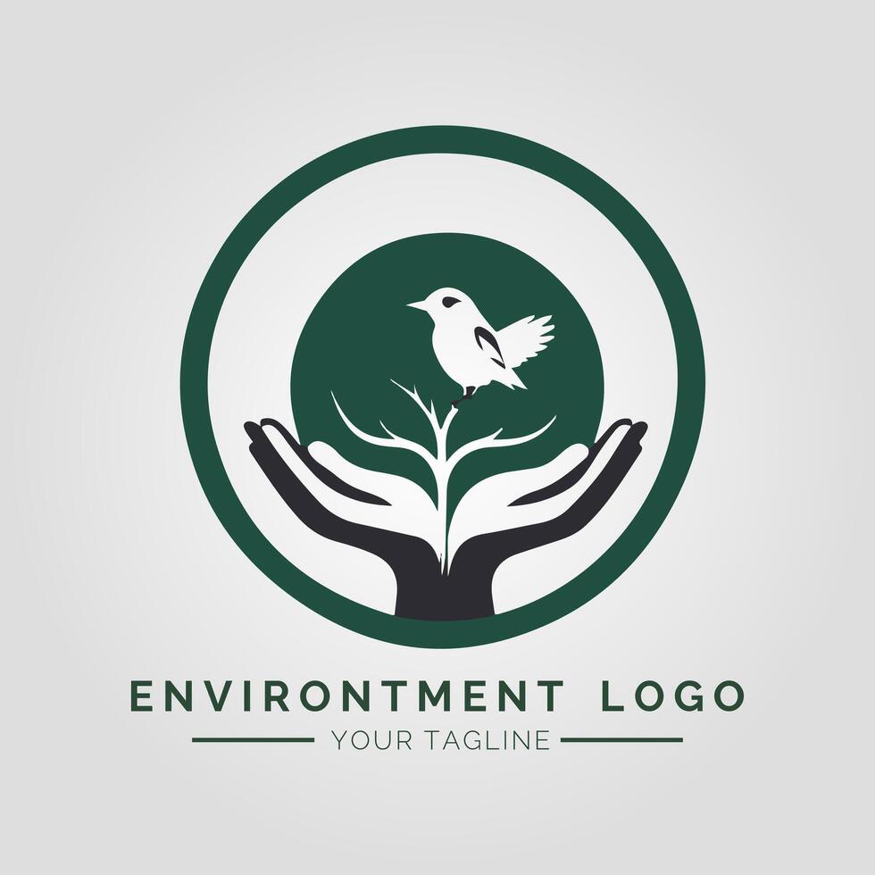 Environtment Minimalist Logo vector