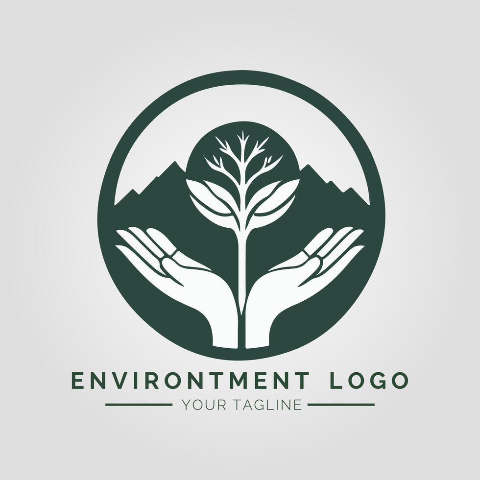 Environtment Minimalist Logo vector