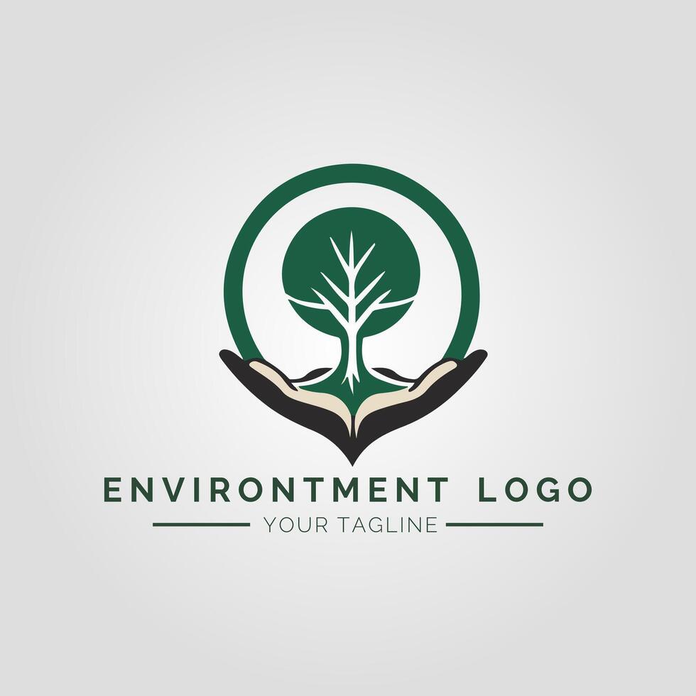 Environtment Minimalist Logo vector