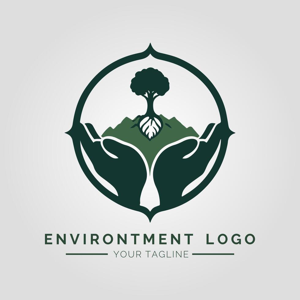 Environtment Minimalist Logo vector