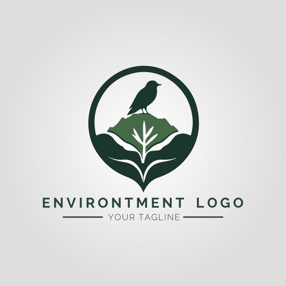 Environtment Minimalist Logo vector