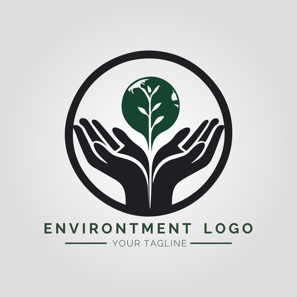 Environtment Minimalist Logo vector