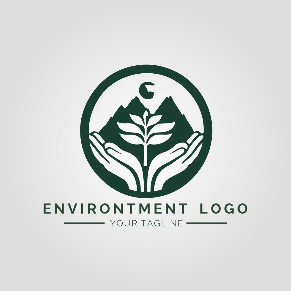 Environtment Minimalist Logo vector