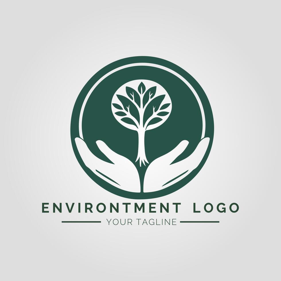 Environtment Minimalist Logo vector