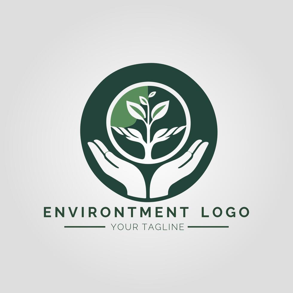 Environtment Minimalist Logo vector