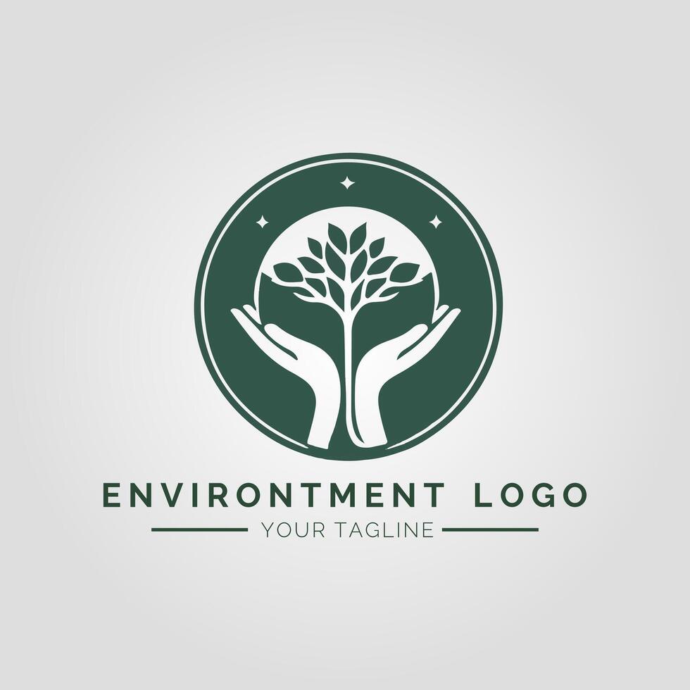 Environtment Minimalist Logo vector