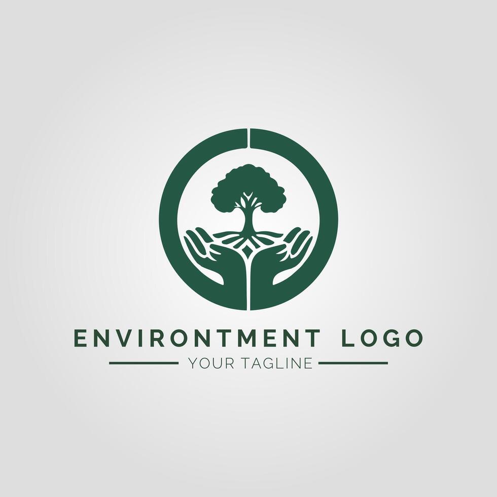 Environtment Minimalist Logo vector