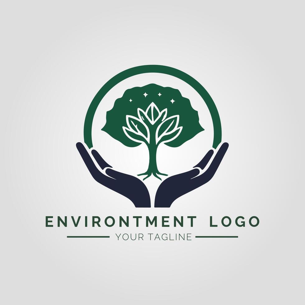 Environtment Minimalist Logo vector