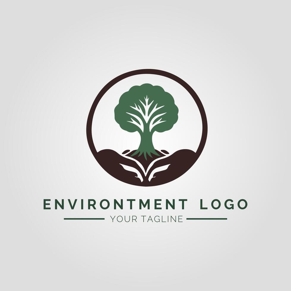 Environtment Minimalist Logo vector