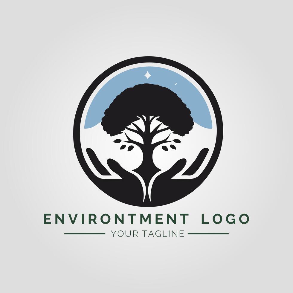 Environtment Minimalist Logo vector