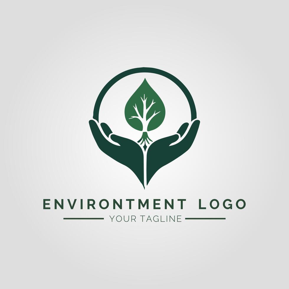 Environtment Minimalist Logo vector