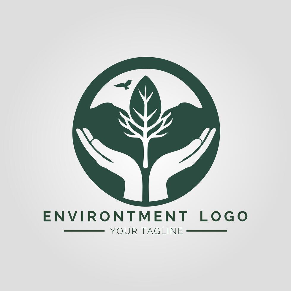 Environtment Minimalist Logo vector