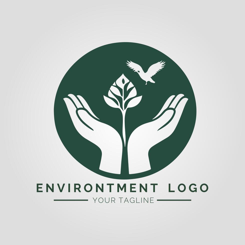 Environtment Minimalist Logo vector