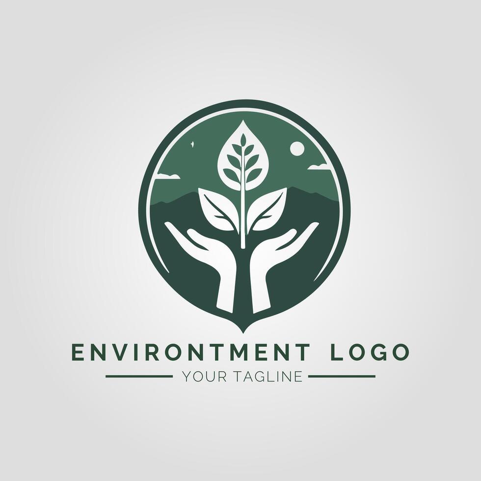 Environtment Minimalist Logo vector