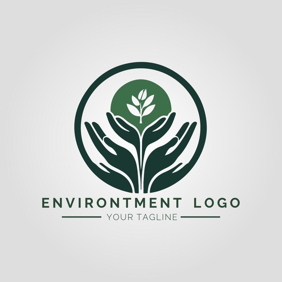 Environtment Minimalist Logo vector
